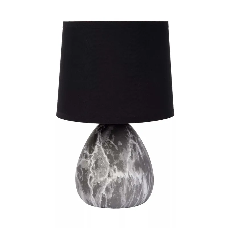 Offerta Lampo Lampada da comodino con struttura moderna in ceramica e diffusore in cotone - 40W - IP20