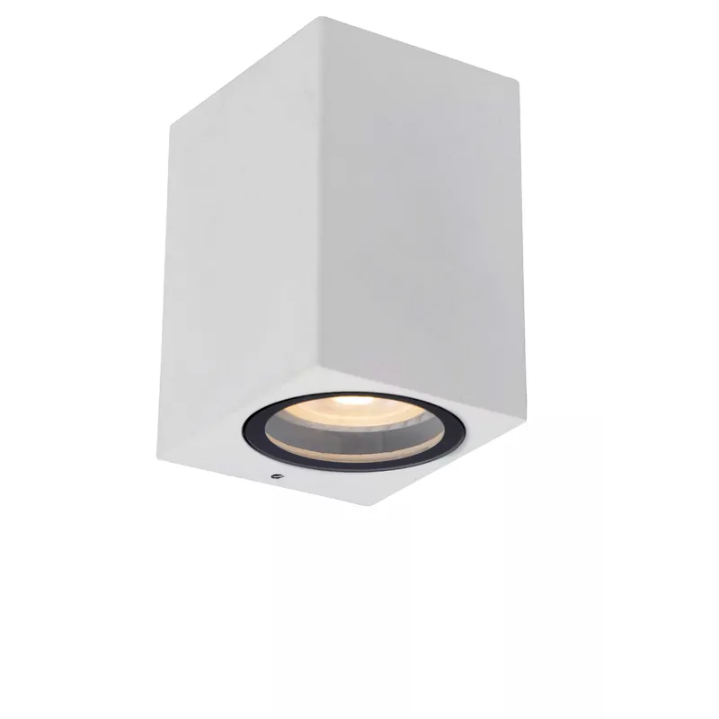 Reso Gratuito Applique da esterno con struttura in alluminio cubica dal design moderno - 35W - 44