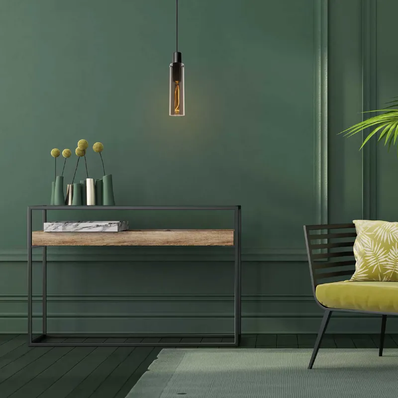 Lampada a sospensione moderna in metallo con diffusore singolo in vetro - 40W - 20 Prezzo Ridotto
