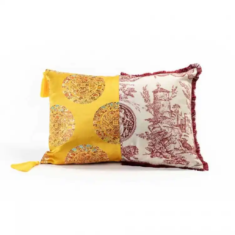 Miglior Prezzo Cuscino in poliestere e cotone imbottito dal design moderno "Ottavia" 50x35