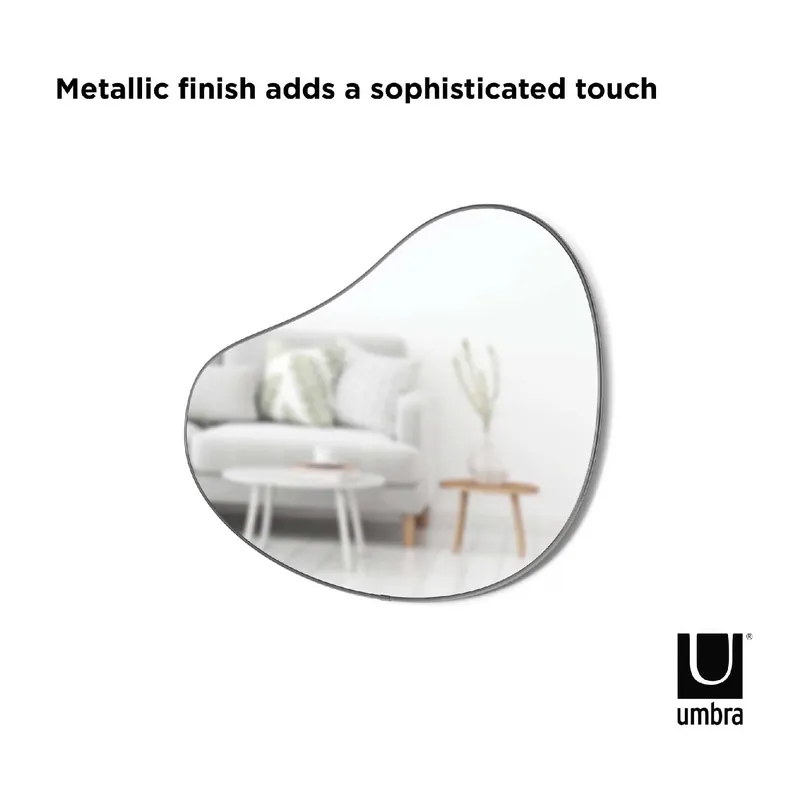 Nuova Collezione Specchio da parete con cornice in metallo dal design moderno ed elegante "Hubba"