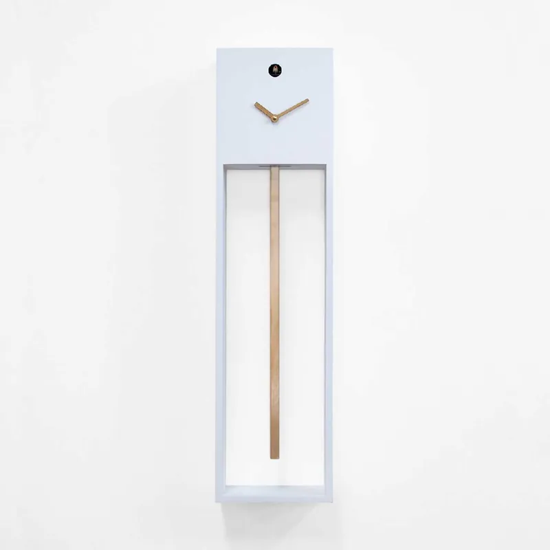 Orologio da parete a pendolo e cucù con struttura moderna ed elegante Subito Disponibile