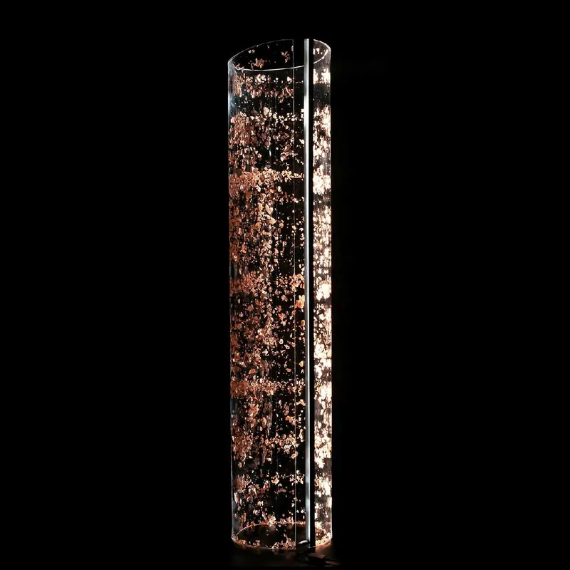 Novità Lampada da terra a led struttura in plexiglas dal design moderno ed elegante - 18W - 3000k Luce Calda