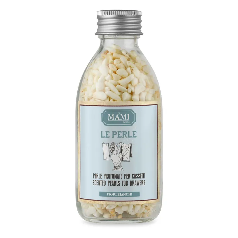 Promozione Esclusiva Perle profumate per tessuti da inserire nei cassetti "Fiori Bianchi"