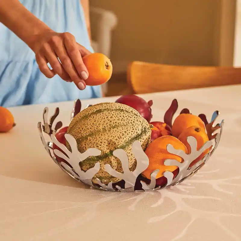 Non Perdere Fruttiera piccola in acciaio dal design moderno ed elegante