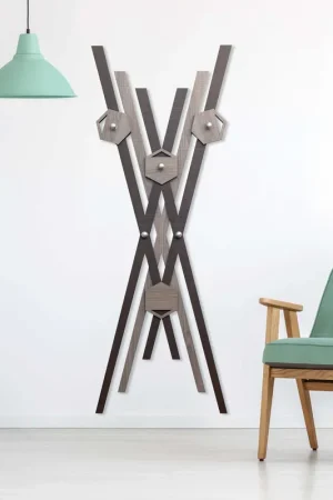 Appendiabiti da parete con struttura in legno dal design moderno ed elegante Direttamente Dal Produttore
