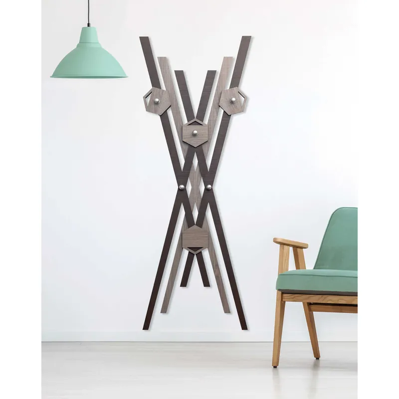 Appendiabiti da parete con struttura in legno dal design moderno ed elegante Direttamente Dal Produttore