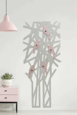 Di Tendenza Appendiabiti da parete con struttura in legno dal design moderno