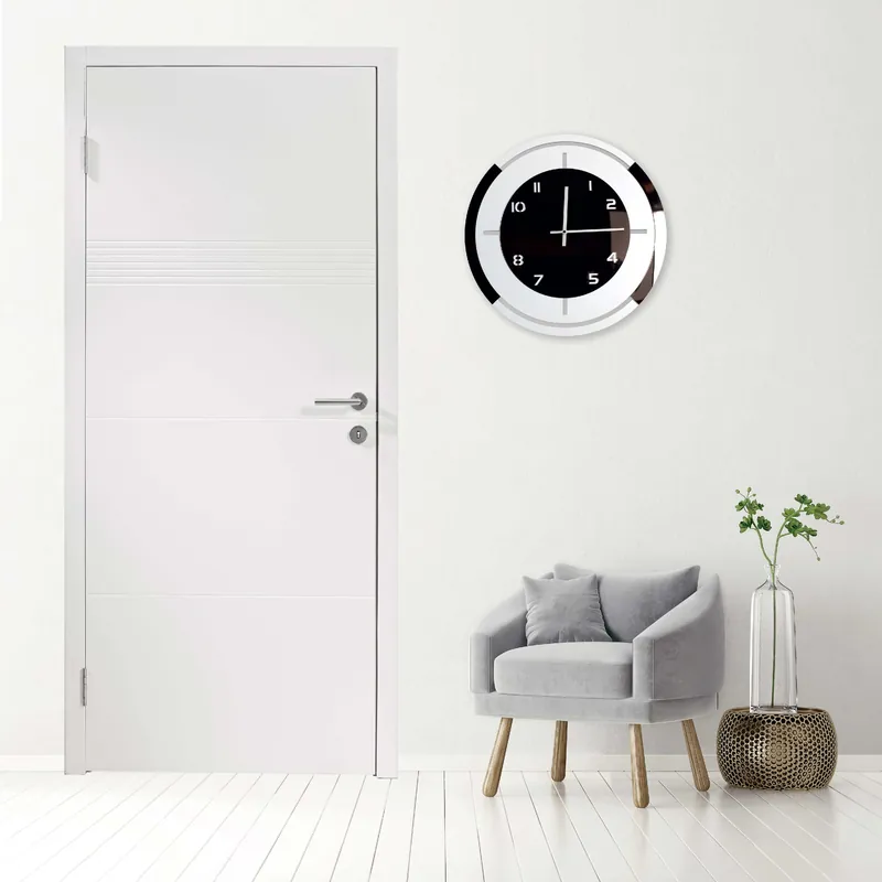 Offerta Del Giorno Orologio da parete rotondo con struttura in legno dal design moderno