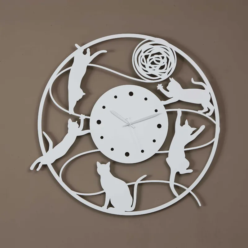 Orologio da parete rotondo in legno dal design moderno ed elegante Promozione Esclusiva