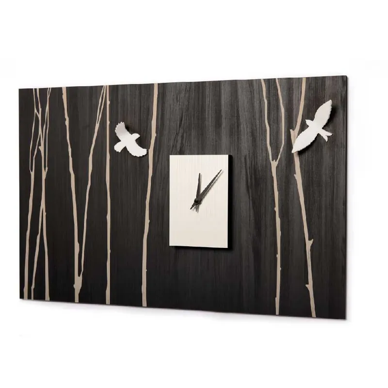Orologio da parete rettangolare in legno dal design moderno ed elegante Must-Have