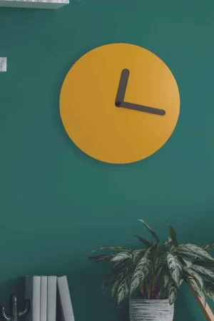 Economico Orologio da parete rotondo in legno dal design moderno minimalista