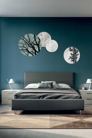 Affare Set 4 pezzi quadri a pannello in legno con incisione laser dal design moderno