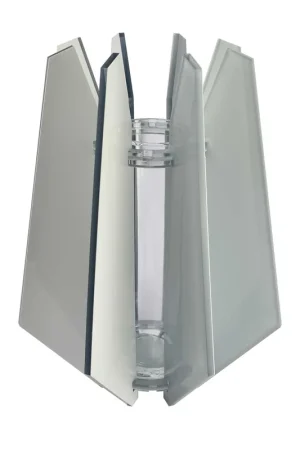 A Buon Prezzo Vaso moderno da tavolo in plexiglass dalle linee geometriche ed eleganti