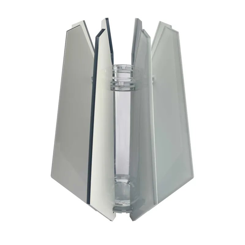 A Buon Prezzo Vaso moderno da tavolo in plexiglass dalle linee geometriche ed eleganti