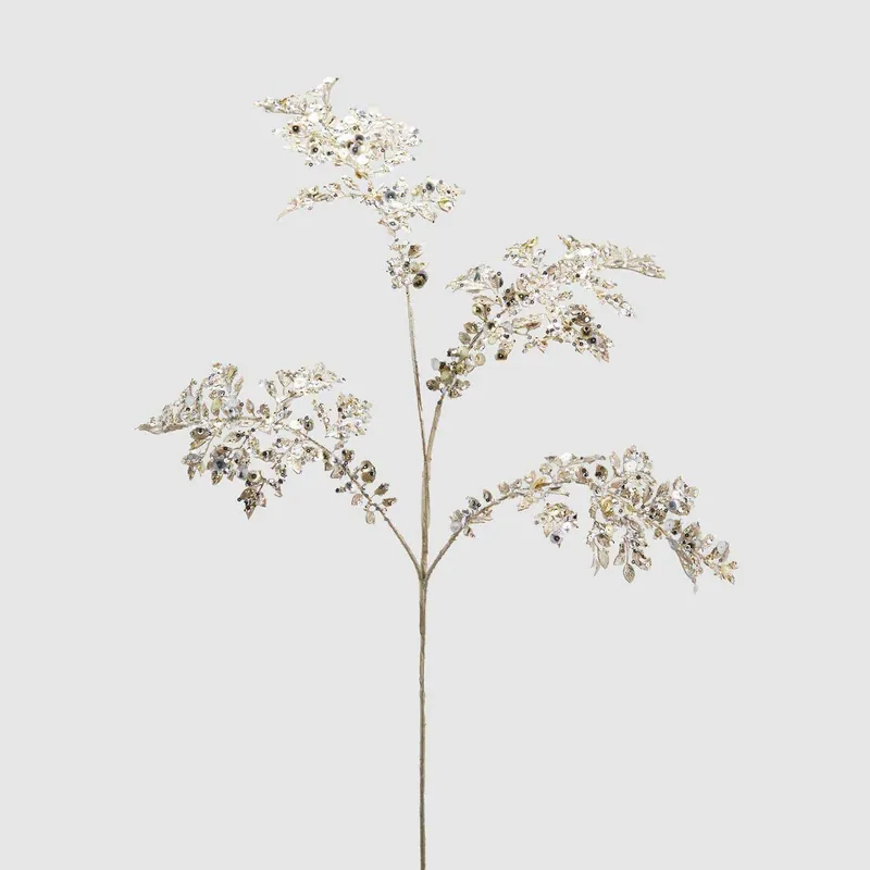 Prezzo Basso Pianta artificiale ramo di Nandina Paillettes