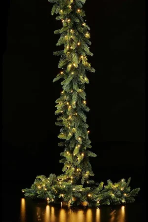 Offerta Del Giorno Addobbo natalizio festone di pino illuminato con 170 led