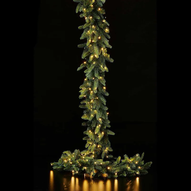 Offerta Del Giorno Addobbo natalizio festone di pino illuminato con 170 led