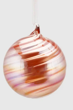 Non Perdere Decorazione natalizia per albero palla in vetro grande a spirale
