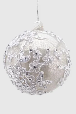 Decorazione natalizia palla in vetro piccola con gemme Compra Adesso