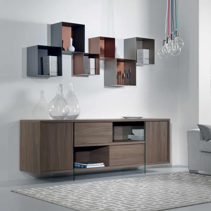 Madia con struttura realizzata in laminato Ecologico dal design moderno A Buon Prezzo