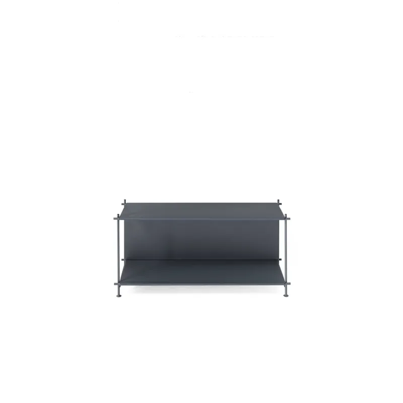 Libreria bassa con fianchi e struttura in acciaio dal design moderno cm 95 Prezzo Basso