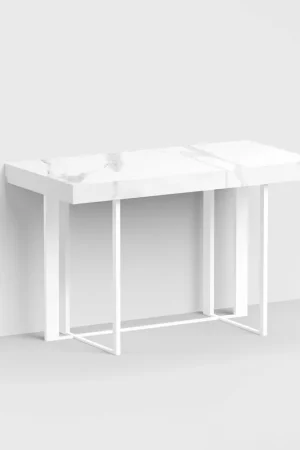 Ultimissimo Modello Scrivania con struttura in acciaio tubolare e base in legno laminato