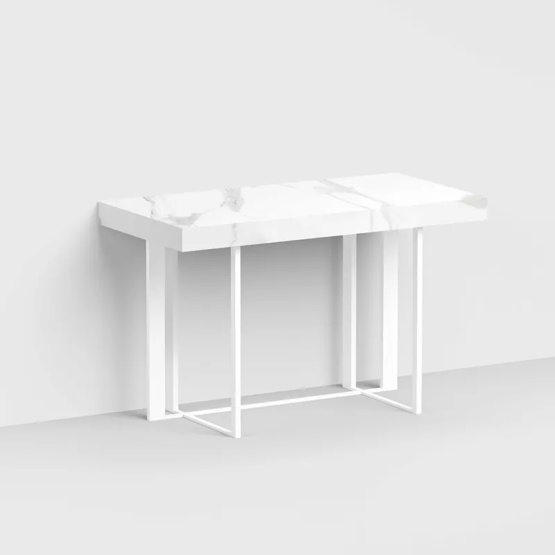 Ultimissimo Modello Scrivania con struttura in acciaio tubolare e base in legno laminato
