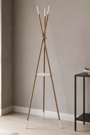 Appendiabiti da terra design moderno con treppiedi in legno A Buon Prezzo