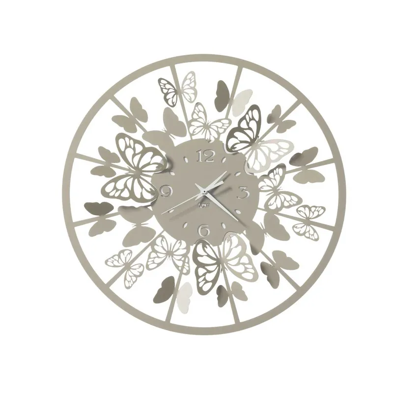 Orologio da parete rotondo piccolo in metallo dal design moderno Promo Stagionale