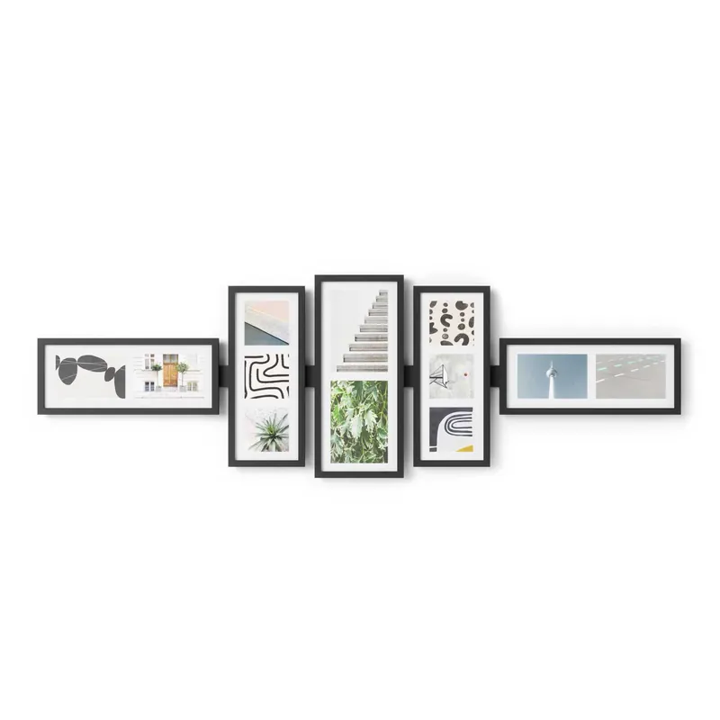 Portafoto da parete con cornice in legno dal design moderno - Foto Multidimensione Offerta Limitata