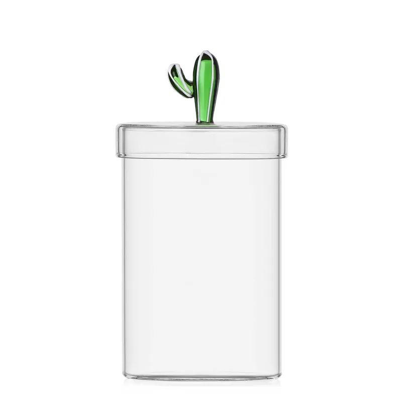 Solo Oggi Barattolo in vetro dal design moderno "Cactus Fiore"