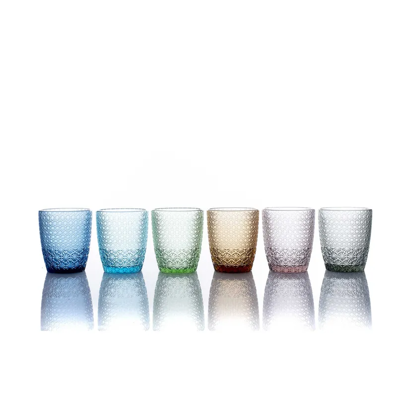 Offerta Speciale Set 6 pezzi bicchieri per acqua in vetro in vari colori
