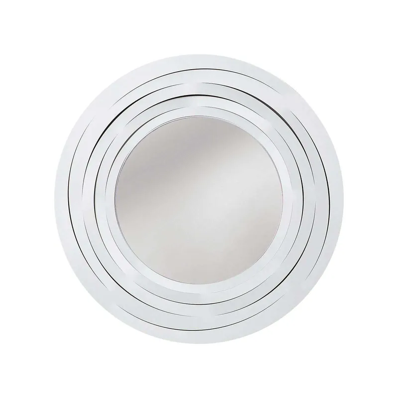 Specchio da parete rotondo in metallo dal design moderno ed elegante Soddisfatti O Rimborsati