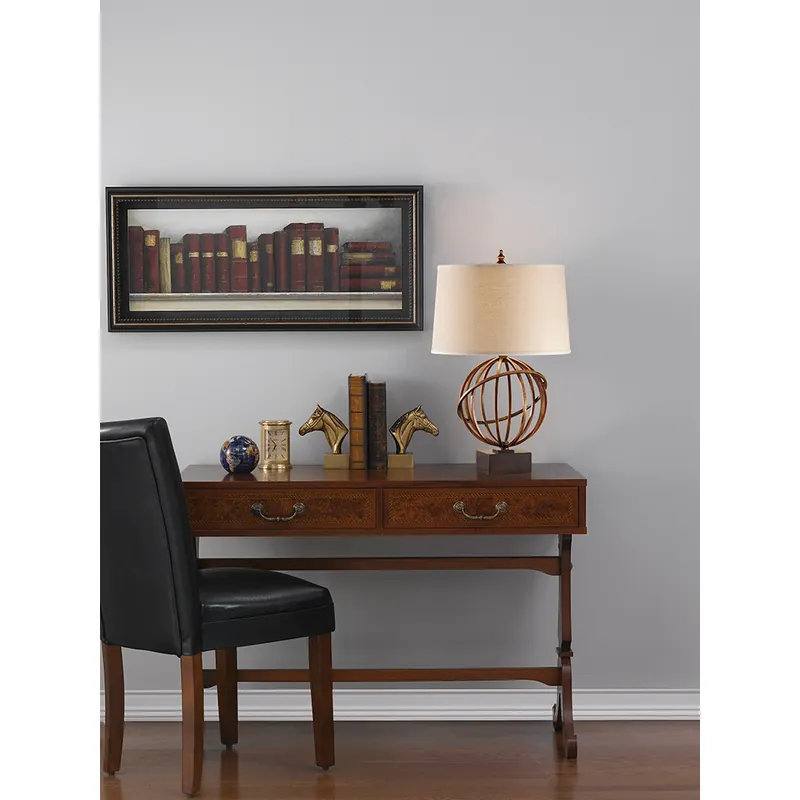 Lampada da tavolo in acciaio dal design moderno con diffusore in tessuto 1 luce - 60W - IP20 Must-Have