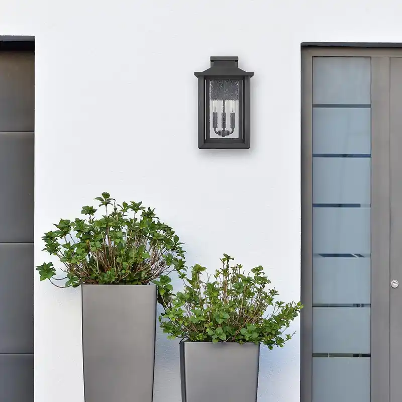 Lanterna da parete grande con 3 luci per esterno dal design rustico - 40W - IP44 Ordina Subito