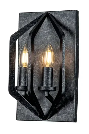 Lampada da parete con struttura in acciaio con 2 diffusori dal design moderno - 40W - IP20 Offerta Speciale