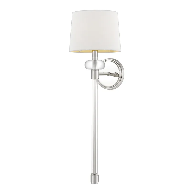 Applique da parete in acciaio con paralume in tessuto dal design moderno - 40W - IP20 Scelto Dai Clienti