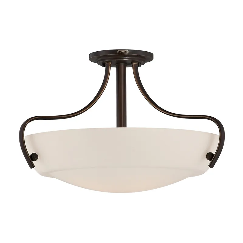 Promozione Lampada a soffitto rustica struttura in metallo e diffusore in vetro a 3 luci - 100W - IP20