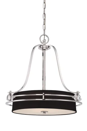 Lampada a sospensione moderna in metallo con diffusori in lino a 4 luci LED G9 - 100W - IP20 Offerta Del Giorno