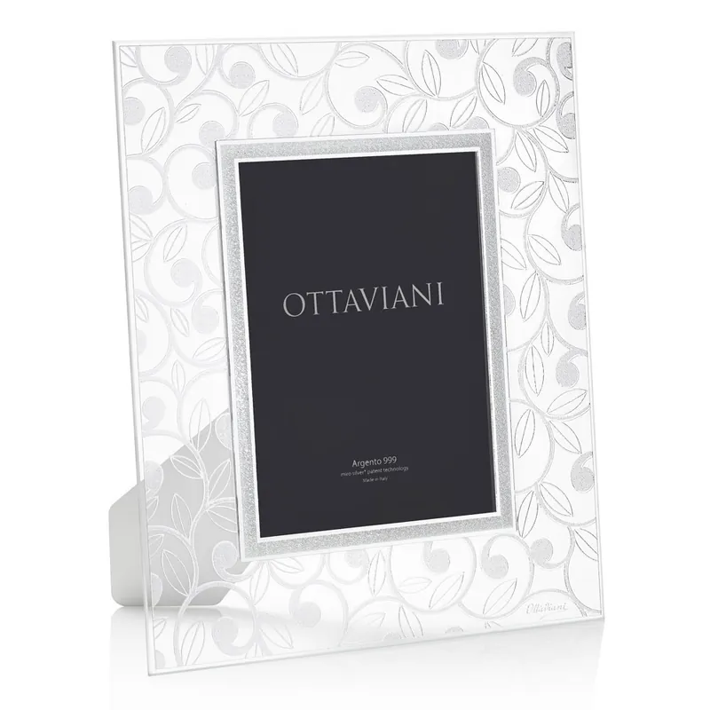 Ultima Occasione Portafoto da tavolo dal design moderno ed elegante con cornice in cristallo - Foto 13x18