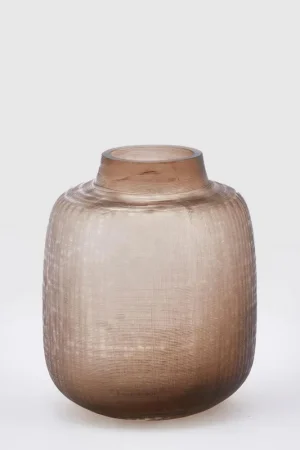 Occasione Imperdibile Vaso basso da terra dal design moderno in vetro