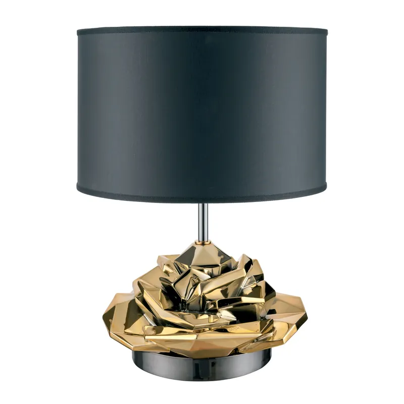 Ordina Subito Lampada da tavolo dal design moderno con paralume in tessuto e PVC - 60W - IP20