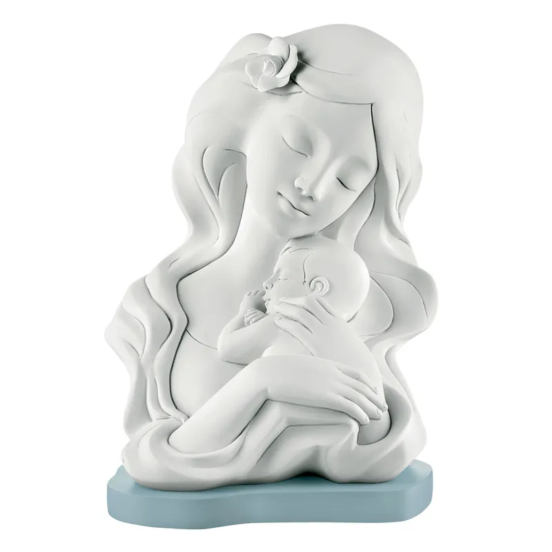 Di Tendenza Scultura da tavolo in marmorino dal design moderno con la maternità