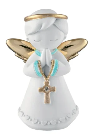 Bomboniera comunione - statuina con angioletto con le ali che prega Bestseller