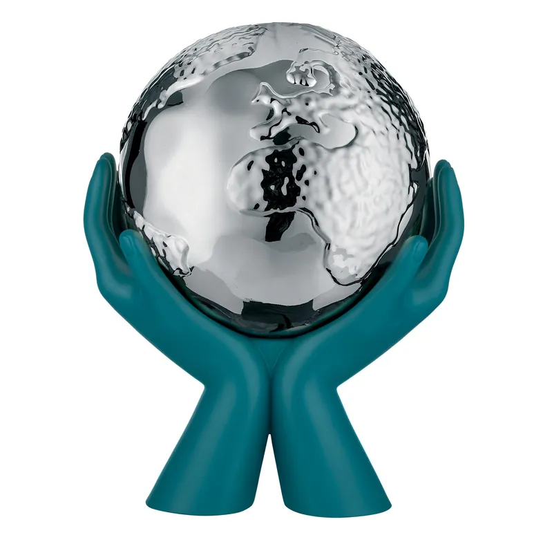 Scultura moderna media mani che stringono la madre terra Miglior Prezzo