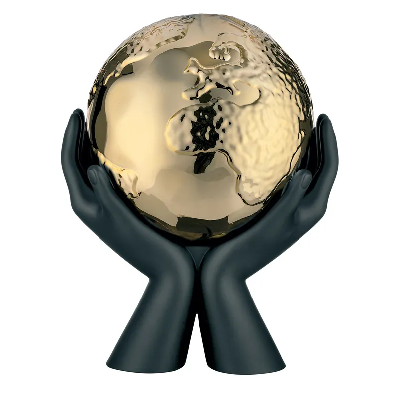 Scultura moderna media mani che stringono la madre terra Affare