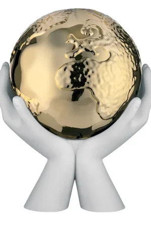Bestseller Scultura moderna media mani che stringono la madre terra