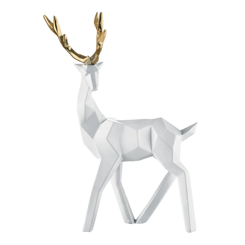 Scultura natalizia con renna che cammina Prezzo Basso