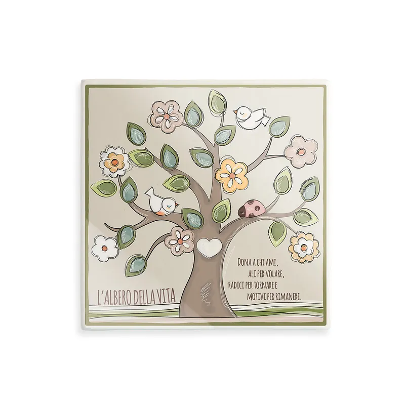 Promozione Bomboniera - Formella albero della vita 11x11